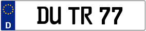 Truck License Plate